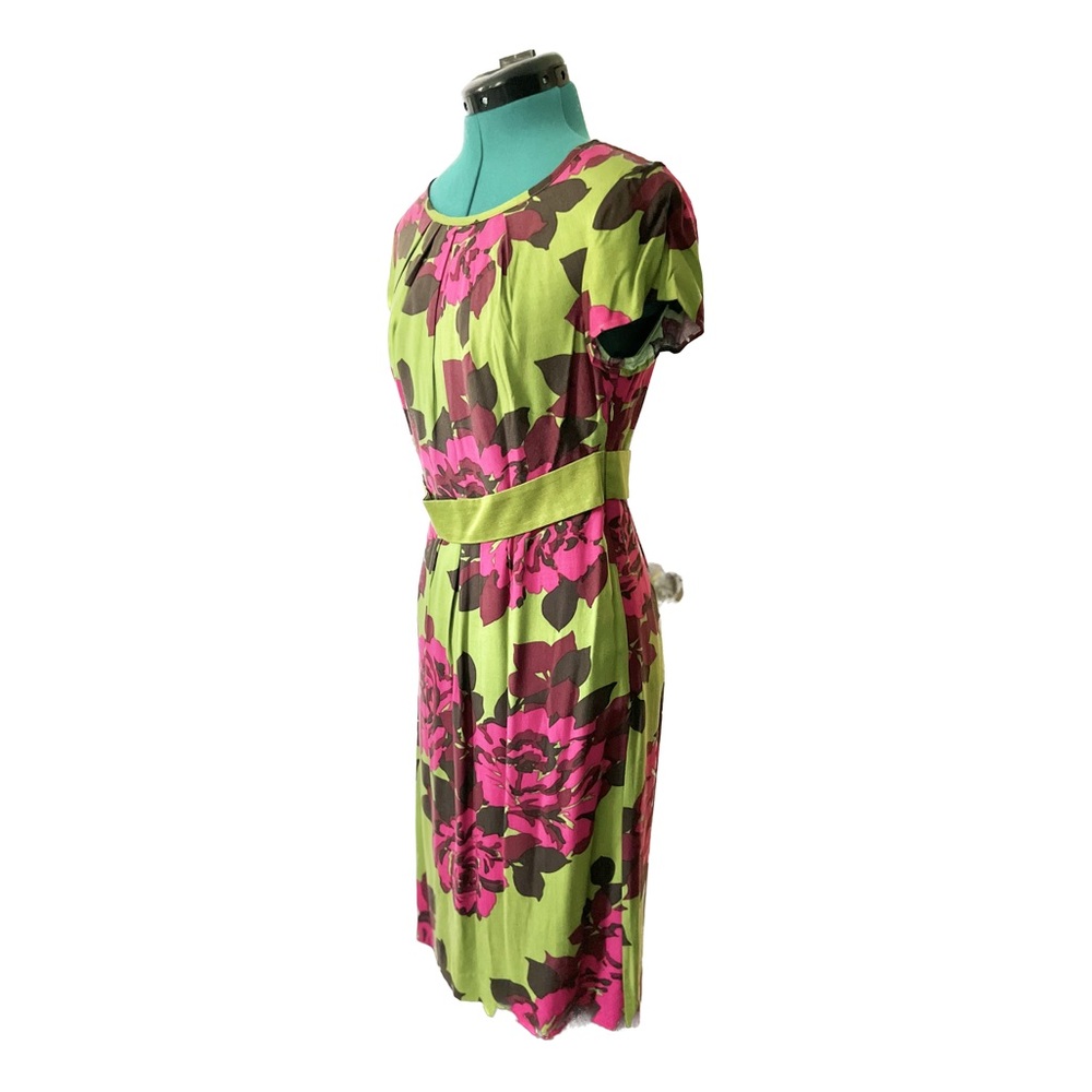 NWOT Boden Floral Green Dress Size 6 Regular - Picture 3 of 8